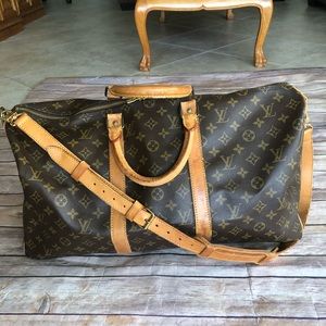 Louis Vuitton keepall 50 Bandouliere travel bag